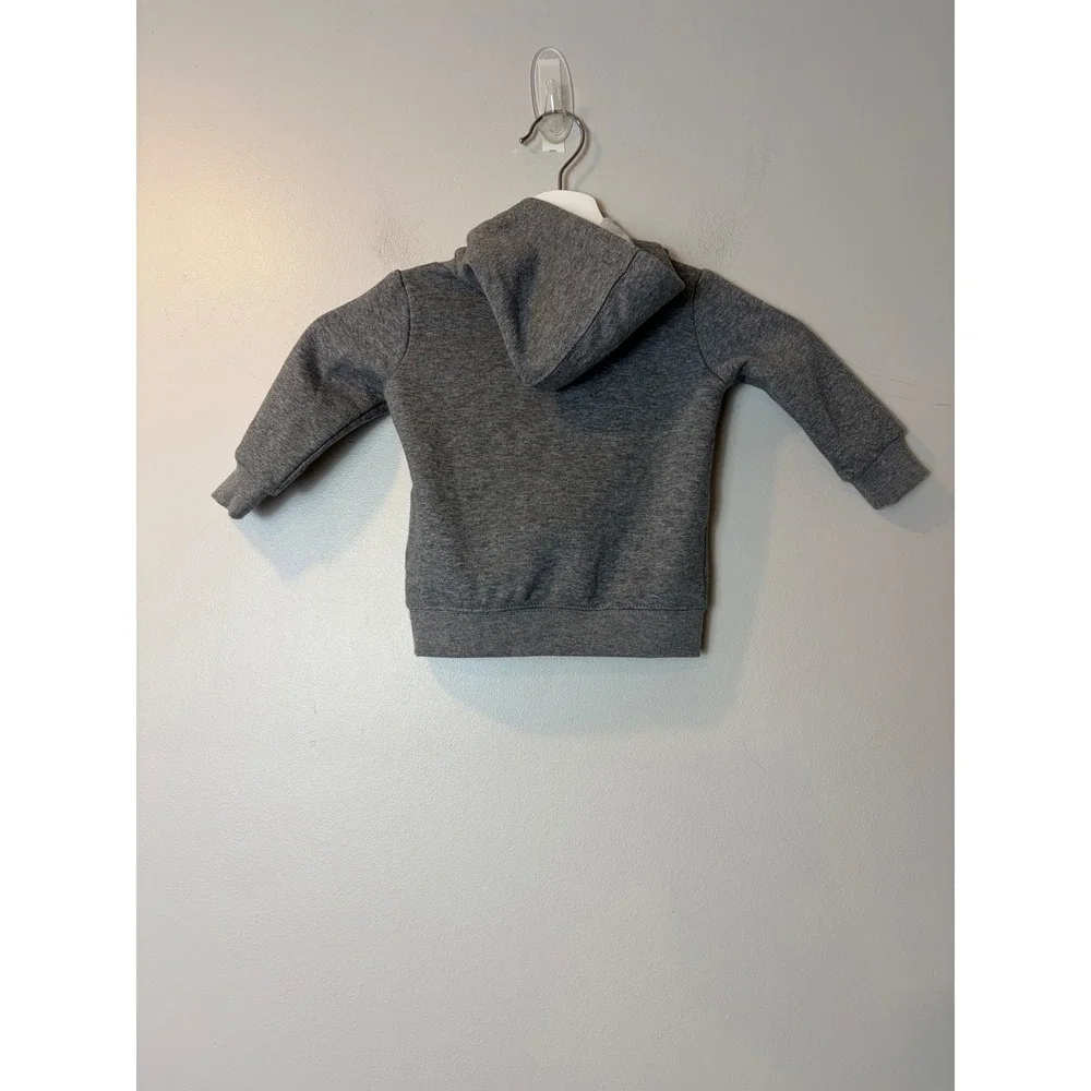 Jordan Flight Hoodie Grey Jumpman Graphic Fleece Sweatshirt Kids Size 12M